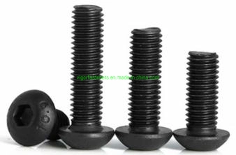 M6/M8/M10 ISO7380 Black Oxide Metric Hex Socket Button Head Cap Screw for Machinery