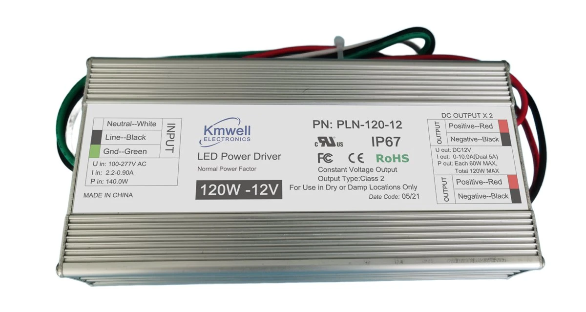 High quality/High cost performance  AC to DC Industry Switch Mode Power Supply Waterproof Dual Output LED Power Supply Pln-120-48 with CE Reach UL Listed IP67