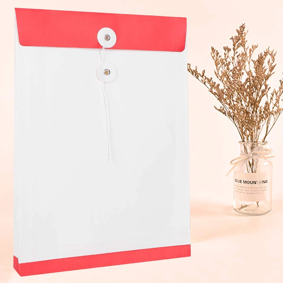 Wholesale/Supplier Kraft String File Folder Filing Envelope Project File Jacket Document Letter Organizer Expansion A4 Letter Size