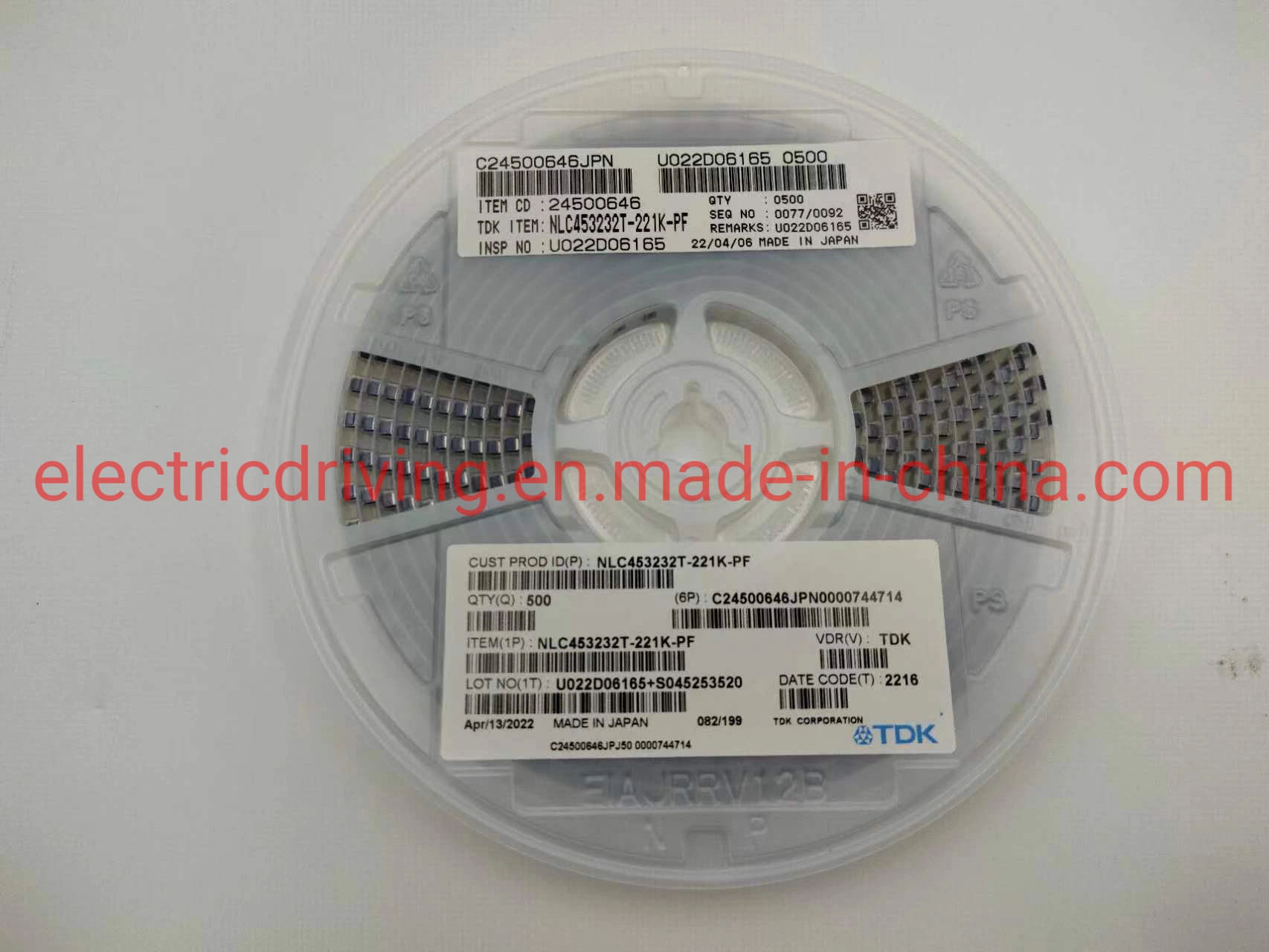 SMD Wicklung Leistungsinduktor Elektronische Bauelemente Nlc453232t-221K-PF 1812 220uh 10% 120mA 9R