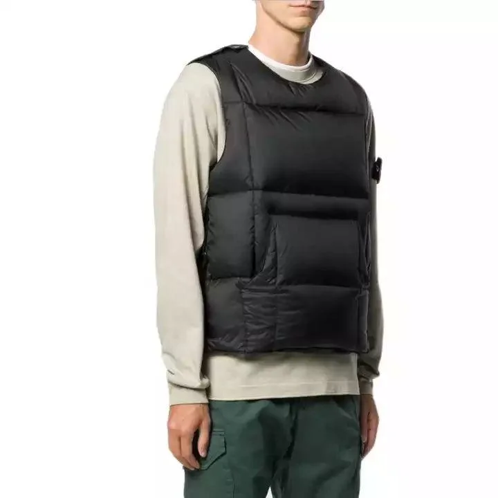OEM Custom Design Sleeveless Bubble Jacket Winter Outwear Utility Jackets Mens Puffer Vest