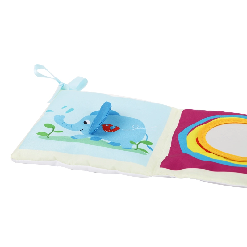 La mode tout à fait personnalisée Tissu Tissu animal d'apprentissage bébé livre cadeau jouet des enfants livre avec logo personnalisé (CB13)