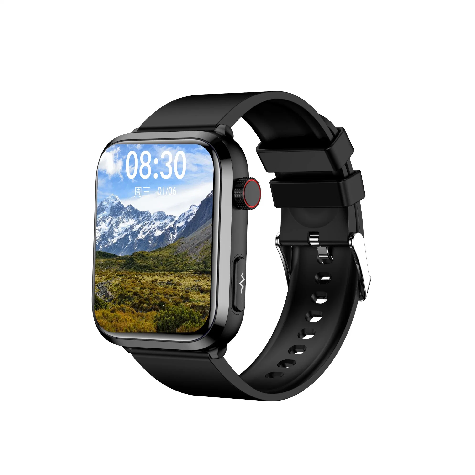 Et210 1,91 Zoll IPS Screen IP67 Wasserdichte Silikonband Smart Watch, Unterstützung Körpertemperatur Überwachung / EKG