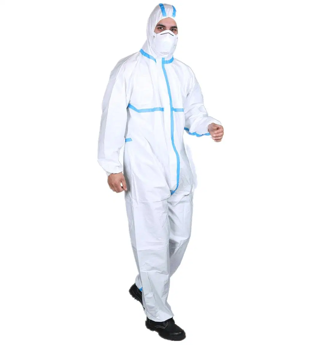 Type 3 4 5 6 Chemical/Flame Retardant/Fr/Microporous/PP/SMS/Industry Waterproof/Lab/Safety/Work/ Disposable Nonwoven Protective Coverall Catiii CE En 14126 1149