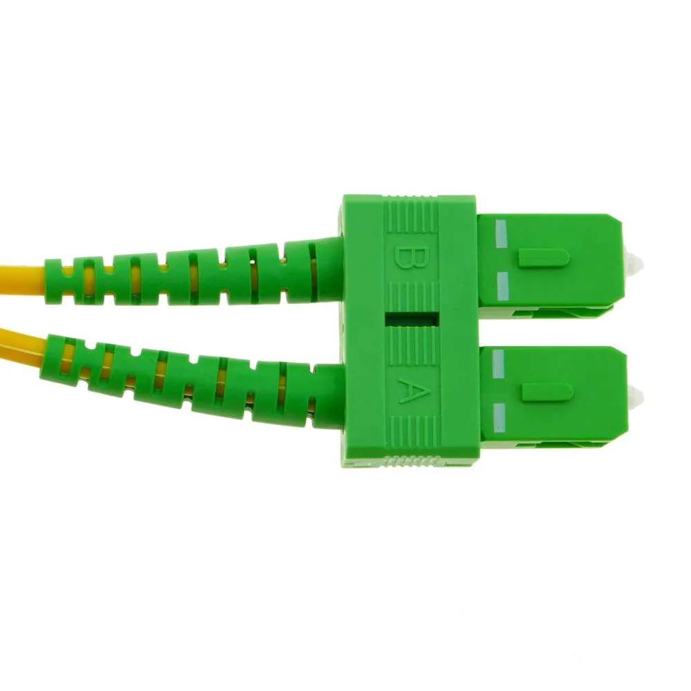 China Supplier SC/APC to LC/PC Duplex Singlemode 9/125 Fiber Optic Patch Cord