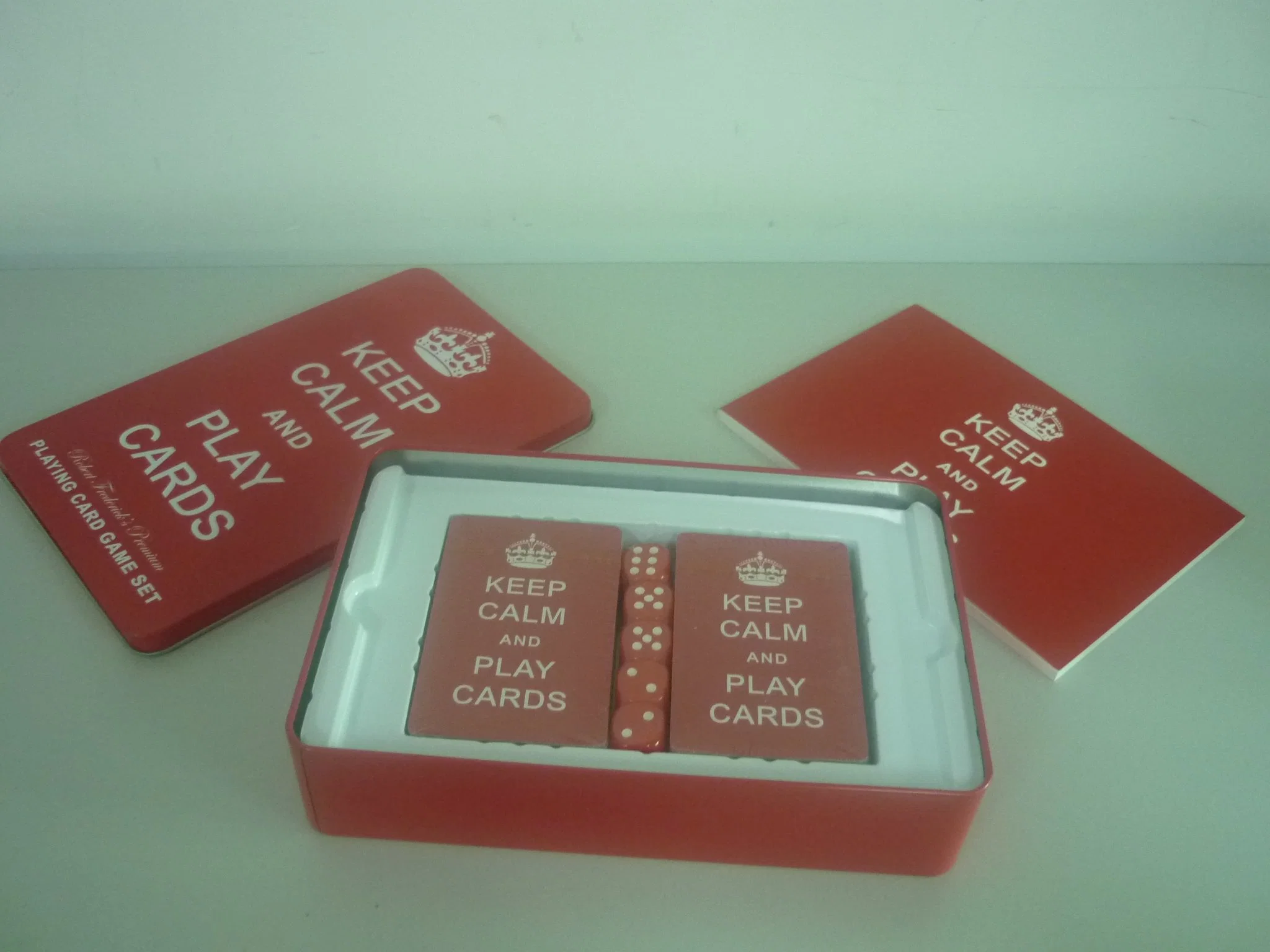 Play Card Tin Box Custom Design Factory directamente rectangular Tin Caixa para 2 conjuntos Playing Card Tin Box Packaging (Embalagem de caixa de entrada de cartão)