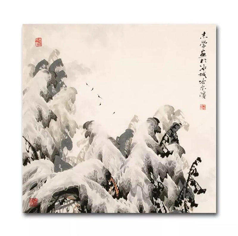 Art Abstract Painting Calligraphy Stretched Chinese Canvas Environmentally Friendly