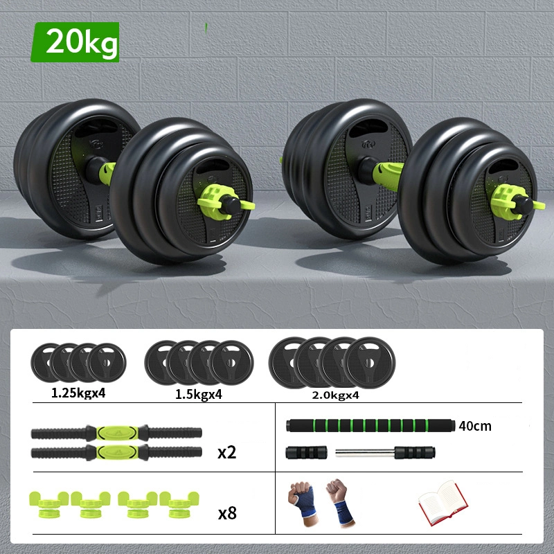 Cheap Gym Adjustable Dumbbell Set Plastic Cement Dumbbell Equipment