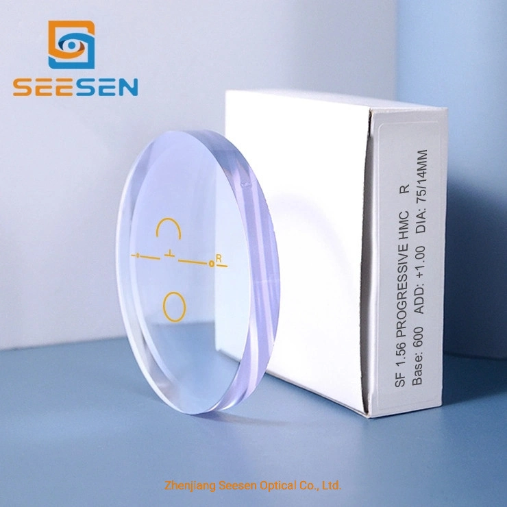 Optical Lenses for Eyes Semi-Finished 1.56 Progressive Hmc Progressive Eyeglass Lens