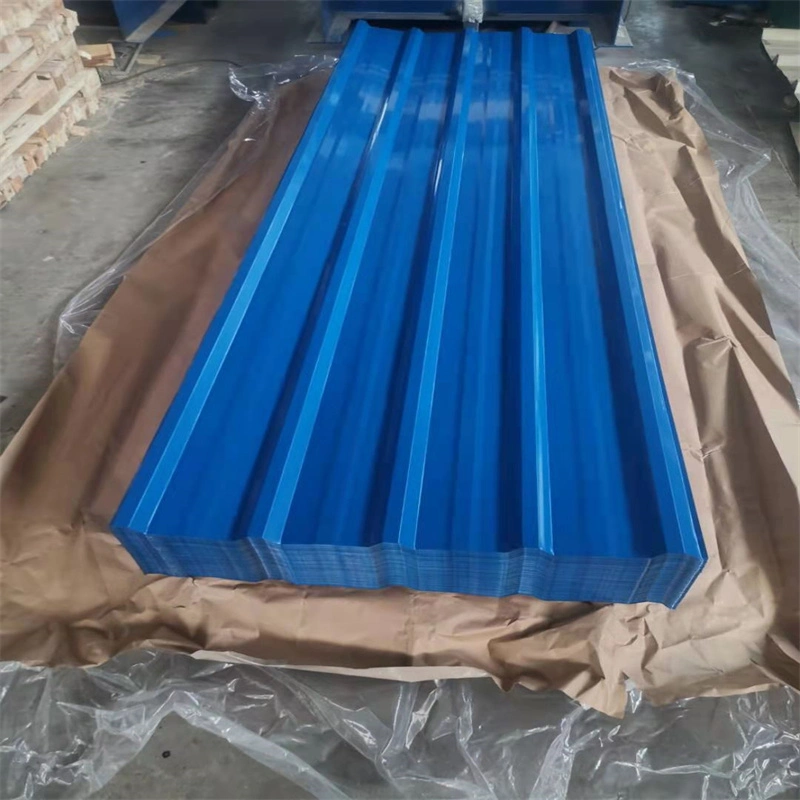 PPGI Corrugated Profiled Color Steel Roof Sheet Trapezoidal Prepainted Metal Roofing Sheet