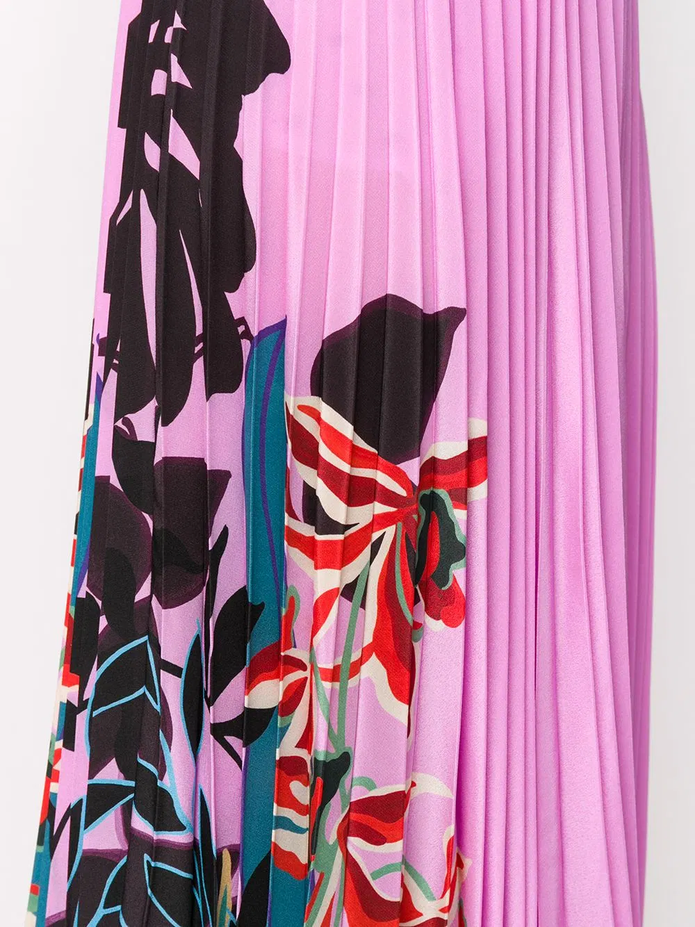 Women Fashion Floral Print Maxi Wholesale/Supplier Custom Private Label Pleated Skirt