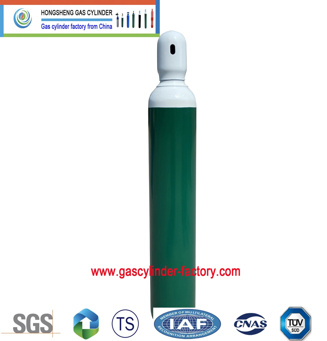 ISO9809-1 Standard 10L 20L 40L 47L 50L gaz acier inoxydable Bouteilles avec azote gazeux industriel