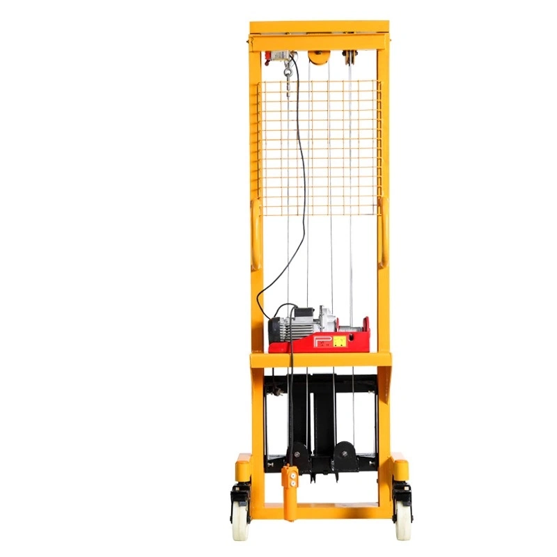 1t Warehouse Forklift Semi Electric Pallet Stacker Semi Pallet Lifter