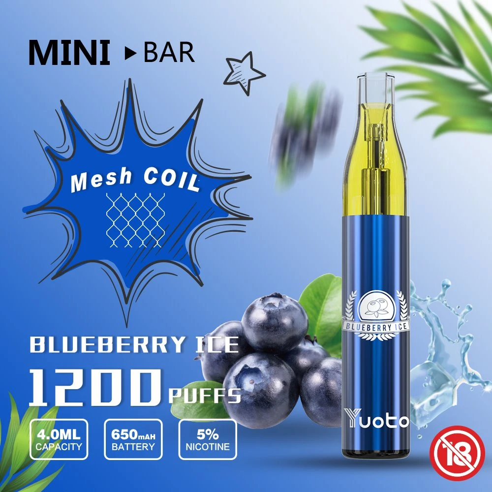 Factory Wholesale/Supplier Price Yuoto Mini Bar Filled with Mesh Coils 650 mAh Battery Capacity