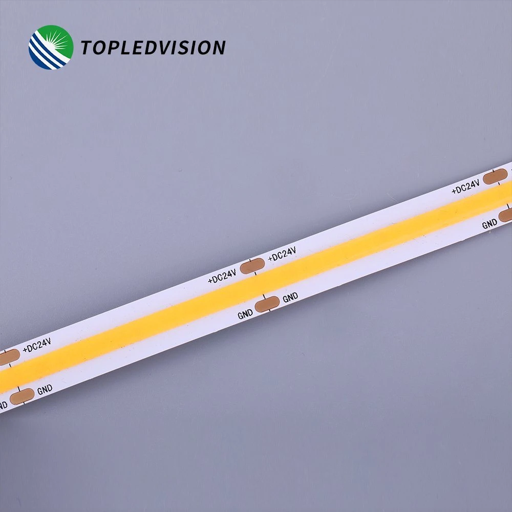 High Brightness No Dots DC24V 528LEDs/M Flexible COB LED Strip Light for Decoration