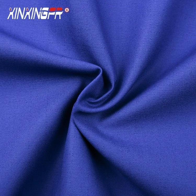 En11611 Certificate 310gram 100% Cotton Fire Proof Satin Textile Fabric for Safety Workwear