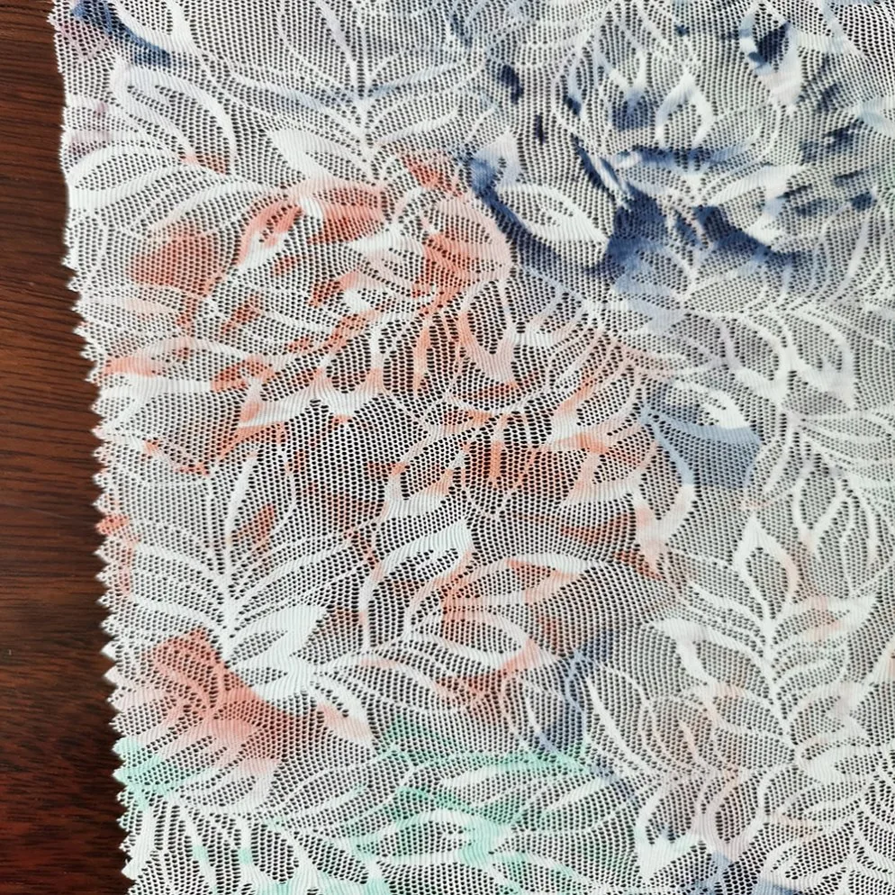 Jacquard Knit Fabric Print Lace Textile Garment Polyester