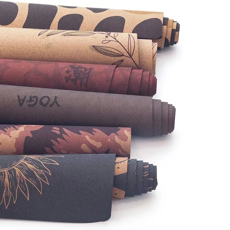 Premium Cork Yoga Mat - Natural Rubber Bottom. Non Slip & Soft, Sweat Resistant. Extra Long and Wide for Comfort. Suitable Also for Hot Yoga