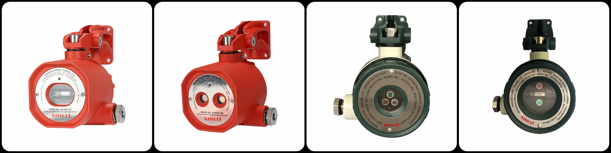 Relé de alarme normalmente aberto fogo de UV IR2 Preço do Detector de Chamas Industriais