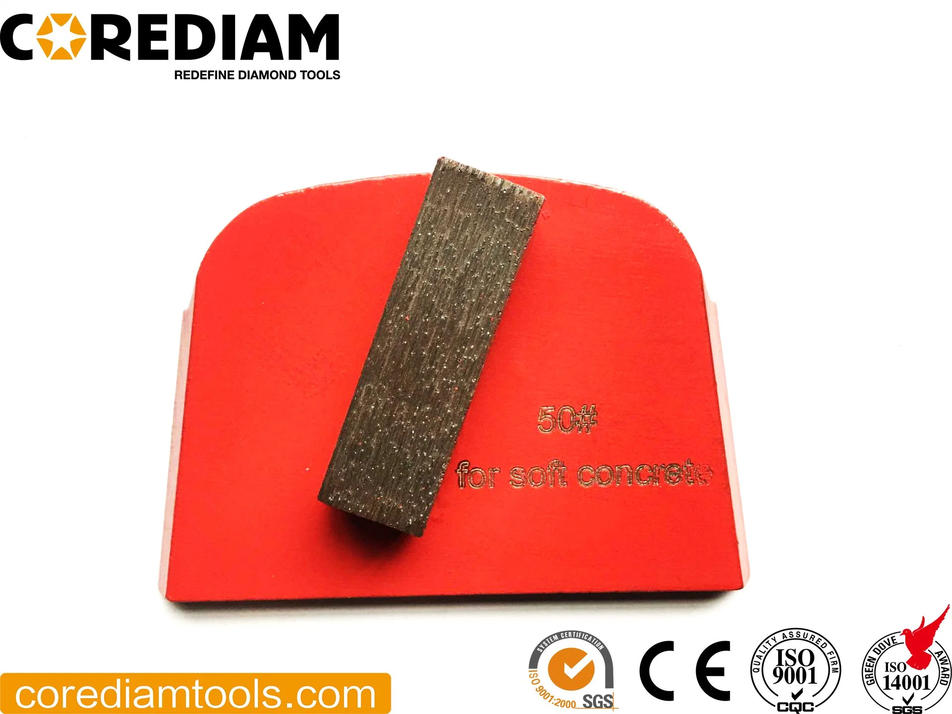 Segment No. 2 Diamond Grinding Plate for Grinding Concrete with Floor Grinder