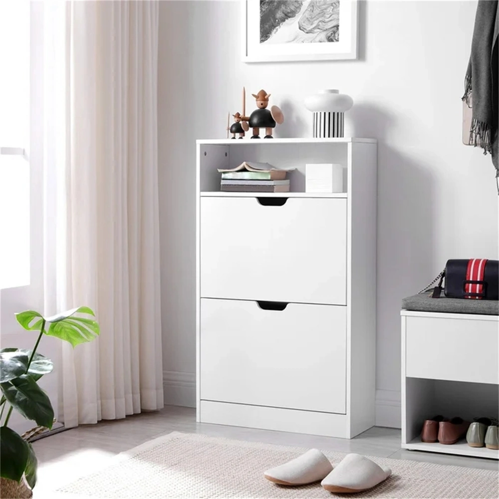 Un design moderne de meubles en bois armoire en rack de stockage de gros de chaussures