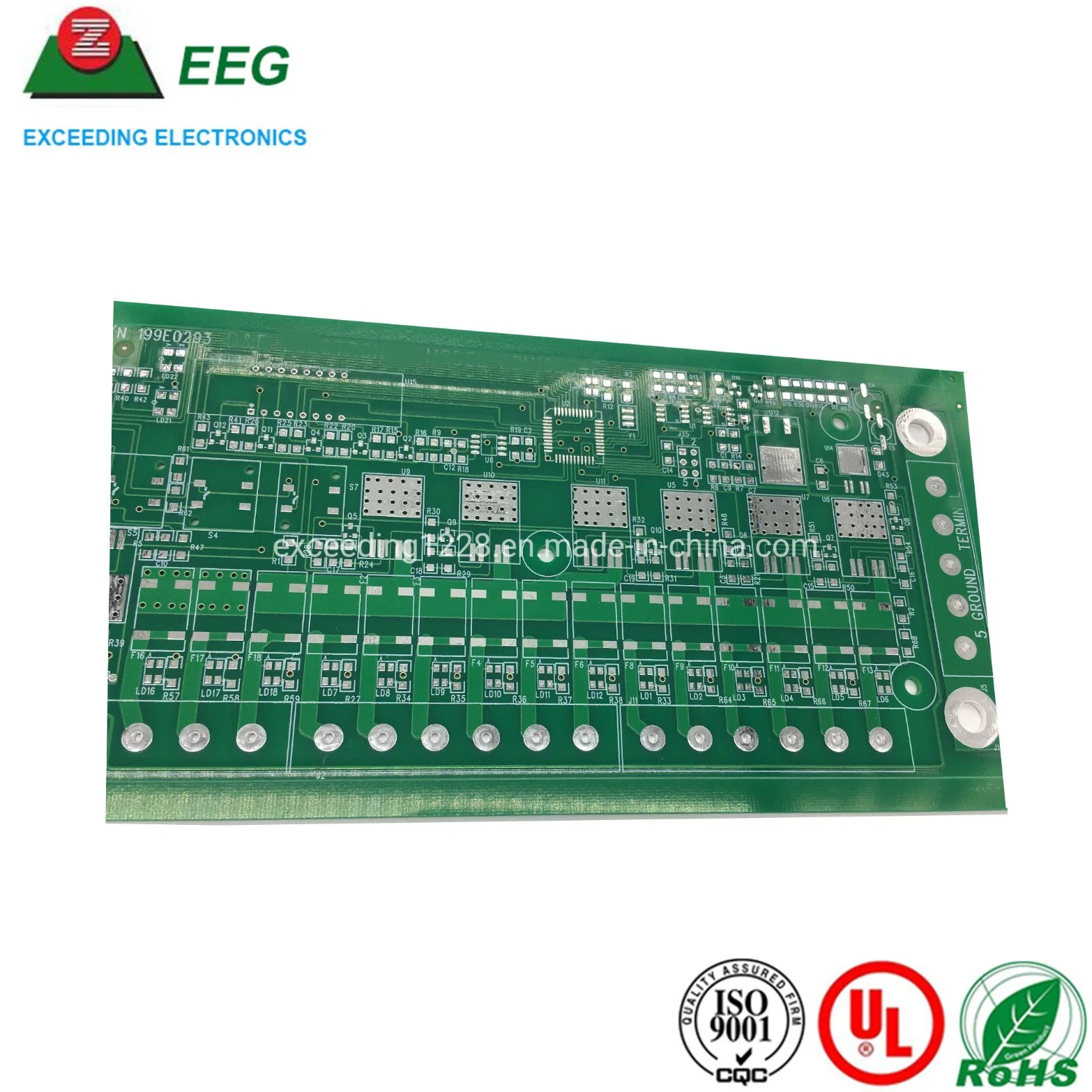 PCB de inmersión multicapa Gold/Silver con homologación ISO9001 UL