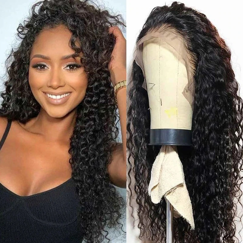 Wholesale 13X6 Loose Deep Wave Wig 13X4 HD Transparent Full Lacel Wigs Brazilian Lace Front Human Hair Wig