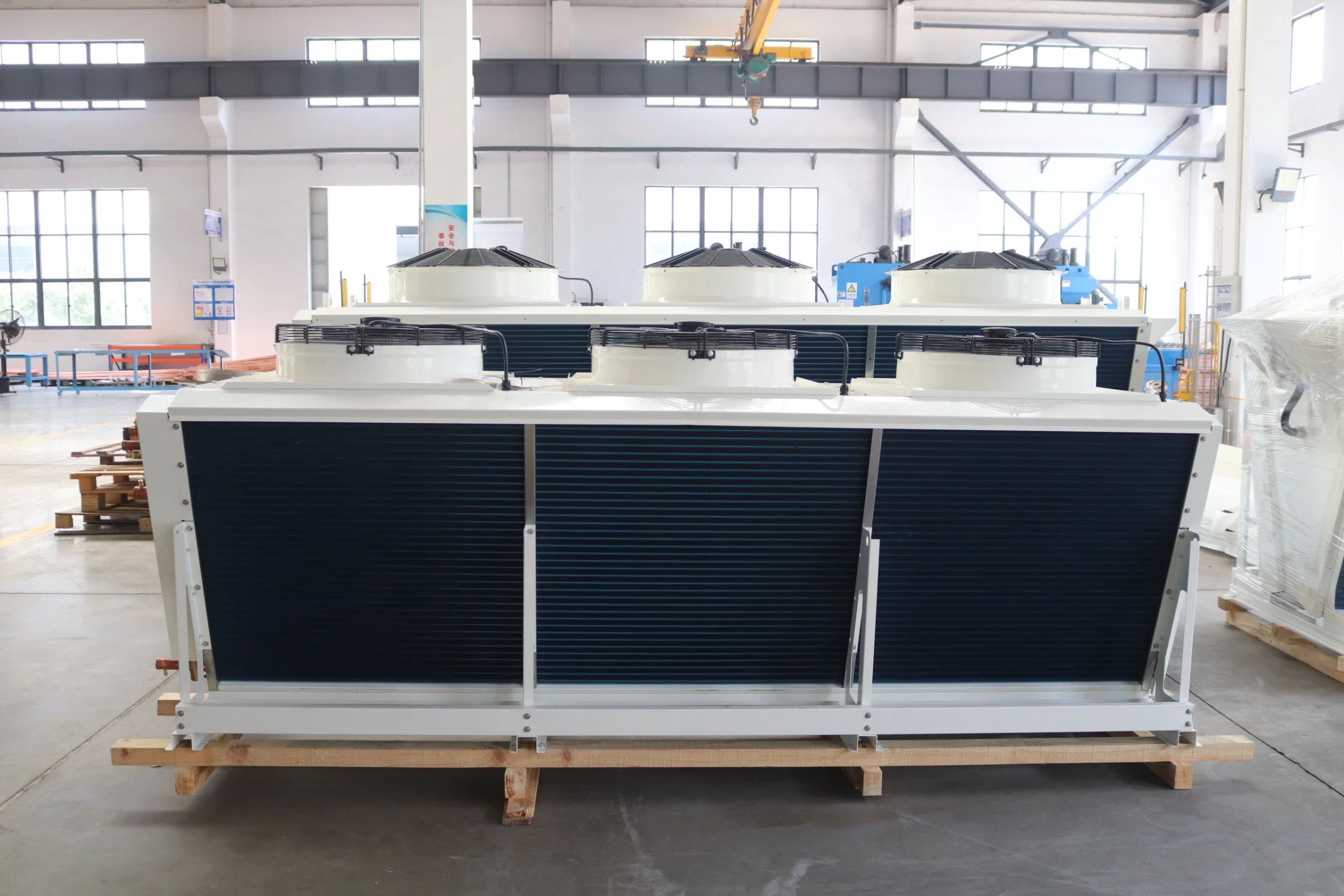 V Type Air Cooled Condenser with High Quality Fan Motors