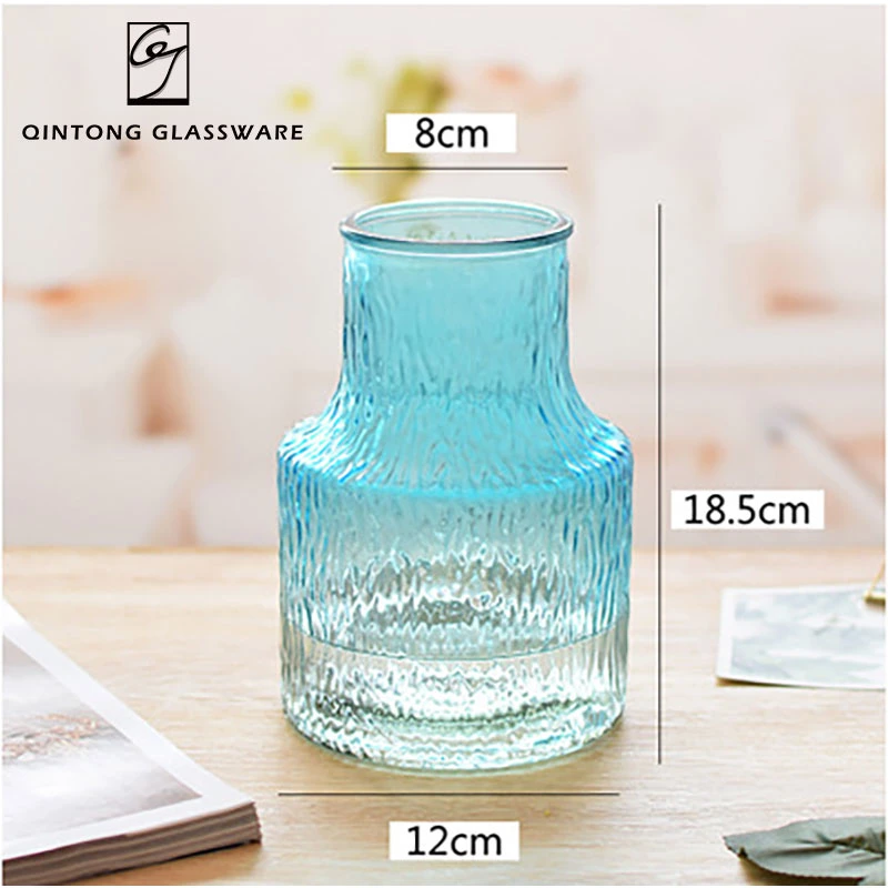 High-Quality Cheap Creative Design Colorful Moderntabletop Decorative Flower Glass Vase for Home Decor Dining Table