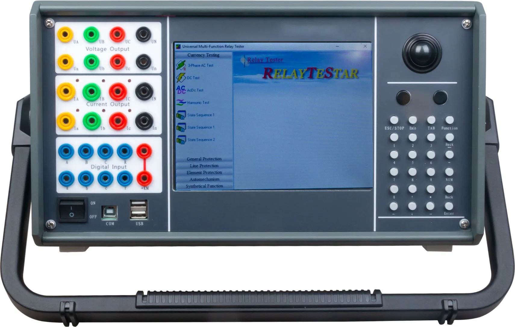 Factory Supplier Microcomputer 6 Phase Relay Protection Tester Secondary Injection Relay Test