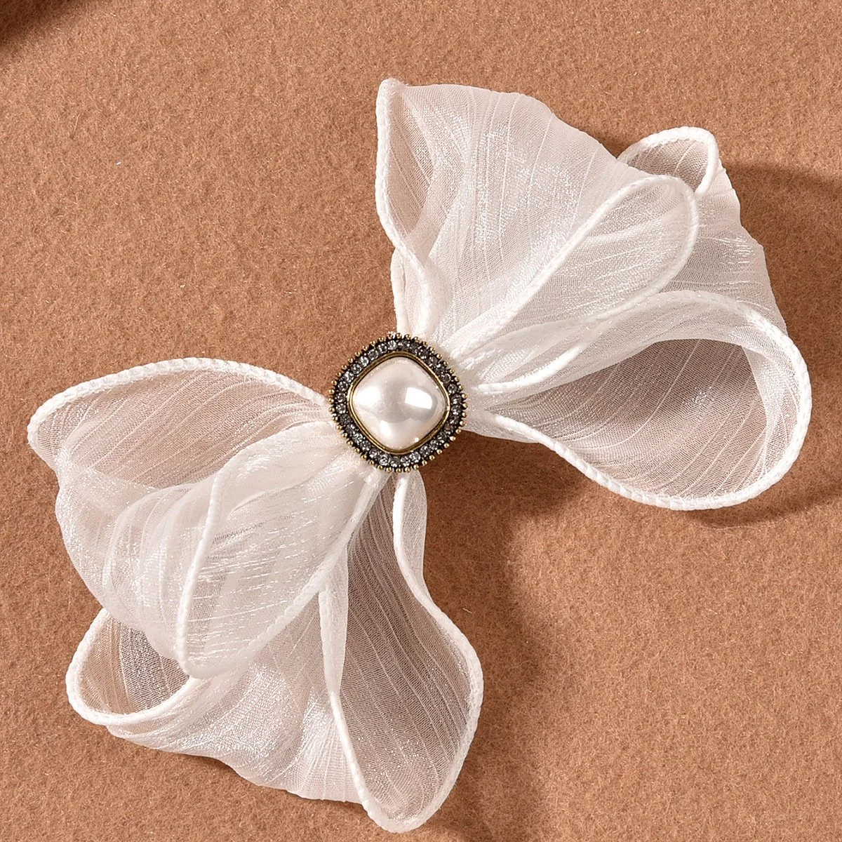 New Bridal Headwear Wedding Bowknot Hair Clip Hairpin