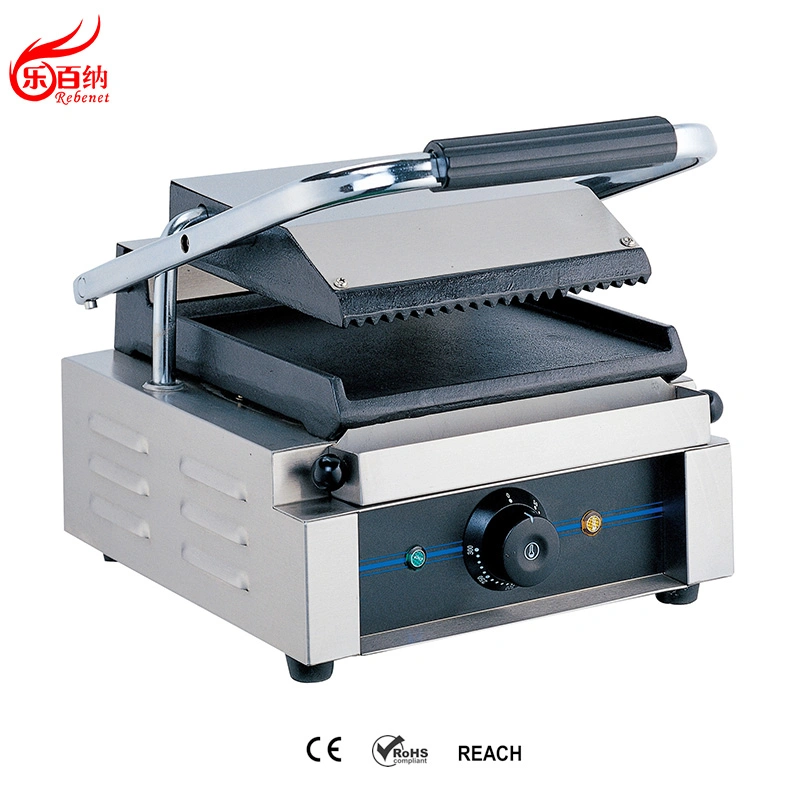 Commercial Kitchen Equipment Electric Panini Contact Sandwich Press Grill (PG-815)