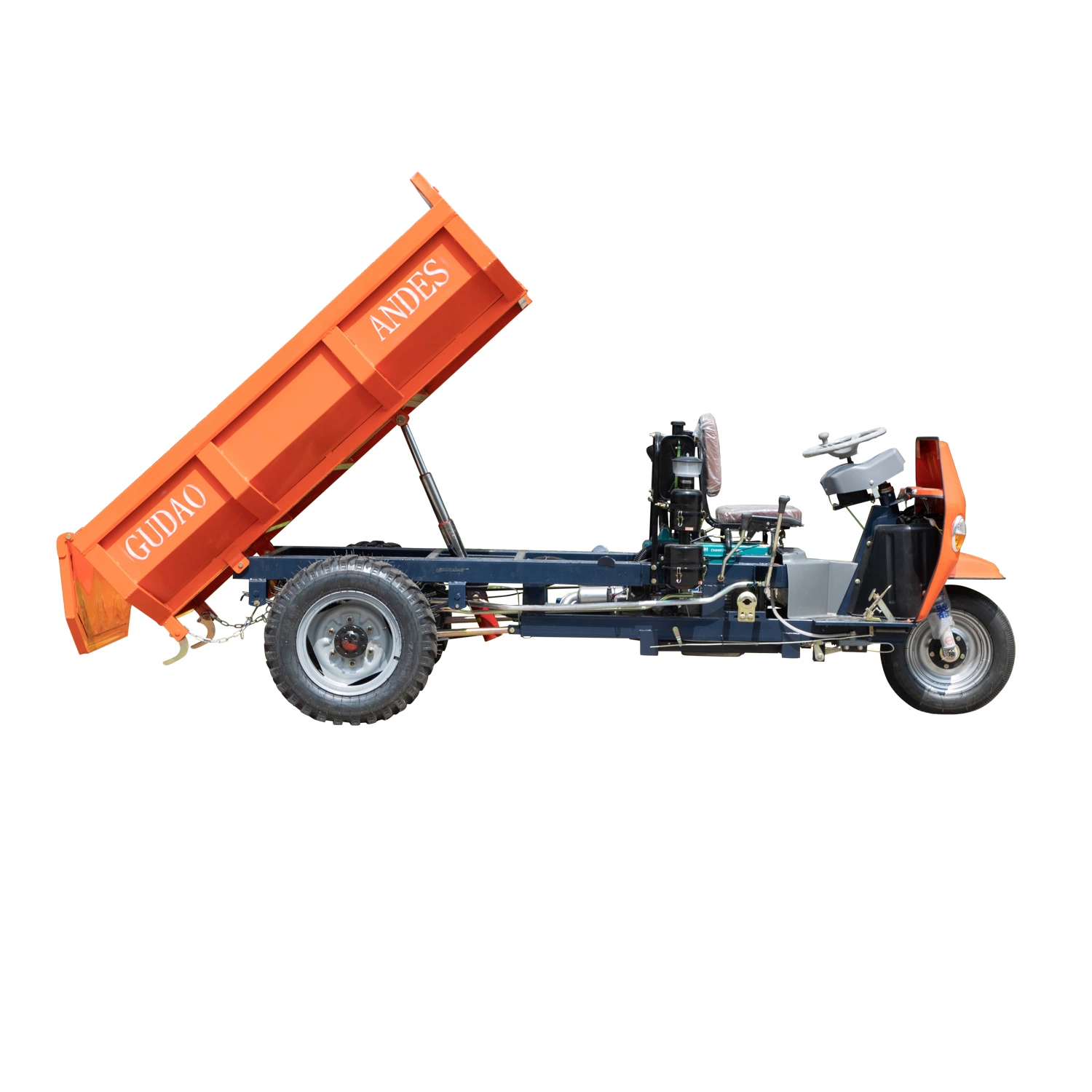 Mine Mini Diesel Dumper 2ton 3ton Self Loading Diesel Engine Tricycle