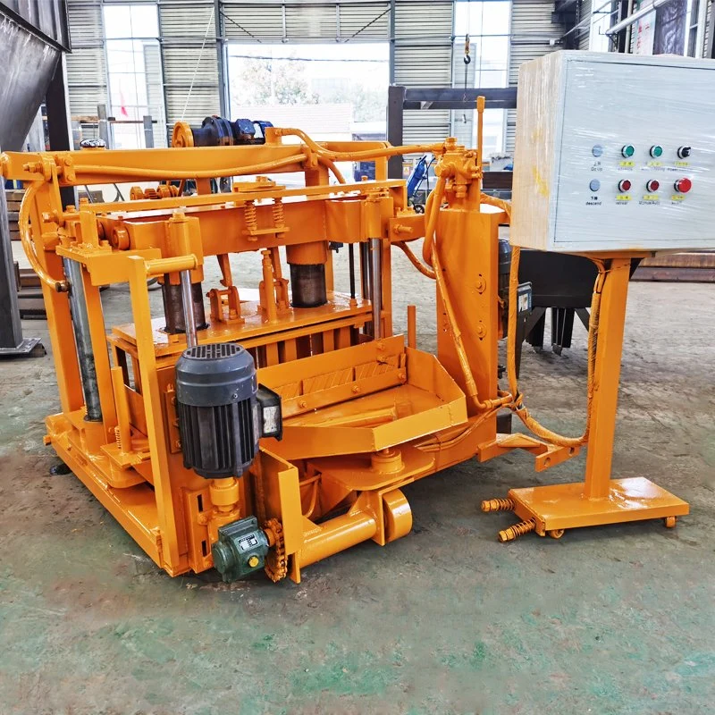 Mobile Block Machine Hollow Block Making Machine Qt40-3A Concrete Egg Layer Solid Brick Machine Cheap Price