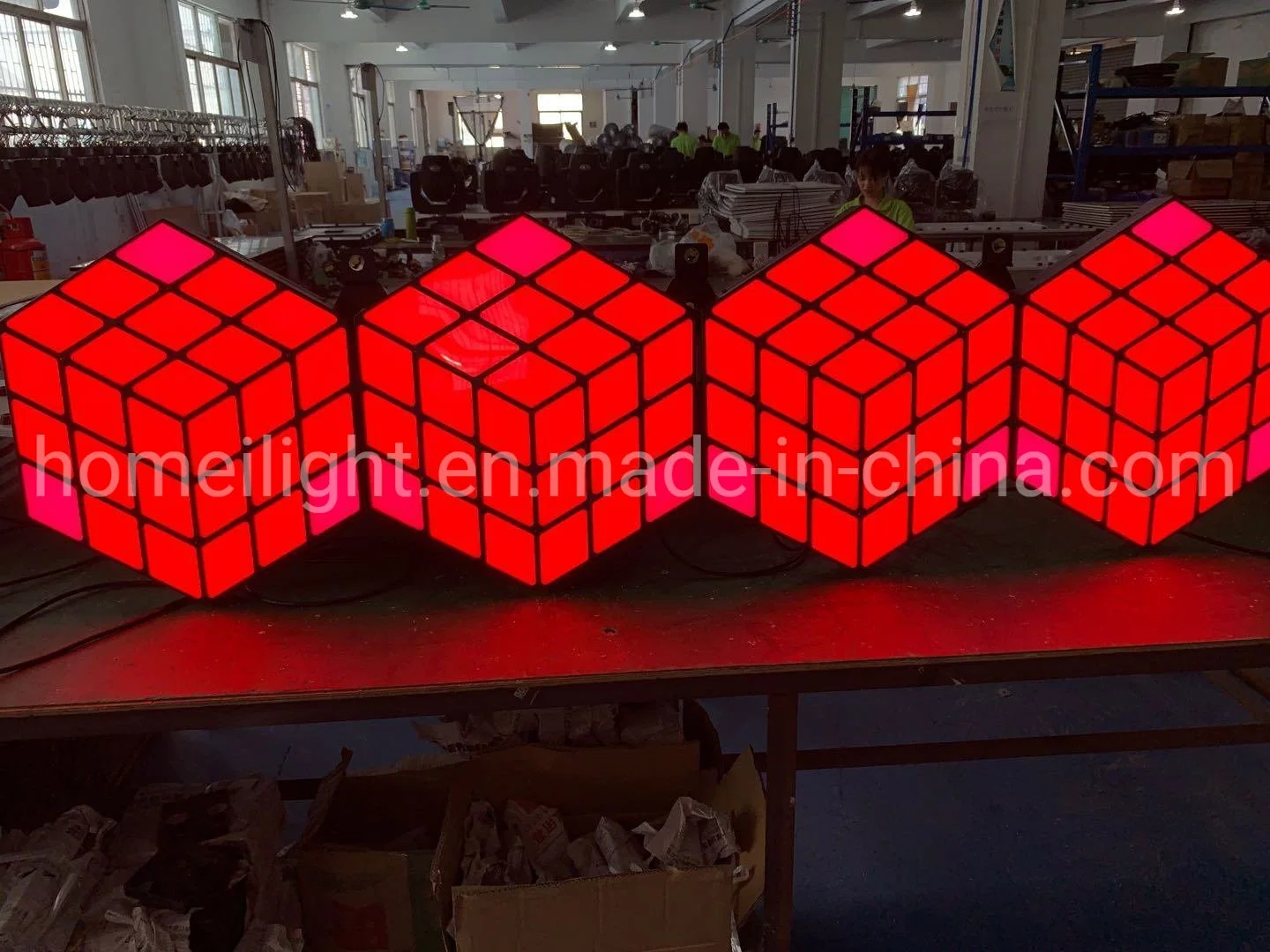 Etapa de Color RGB KTV parte DJ 3D LED pared Cubo mágico