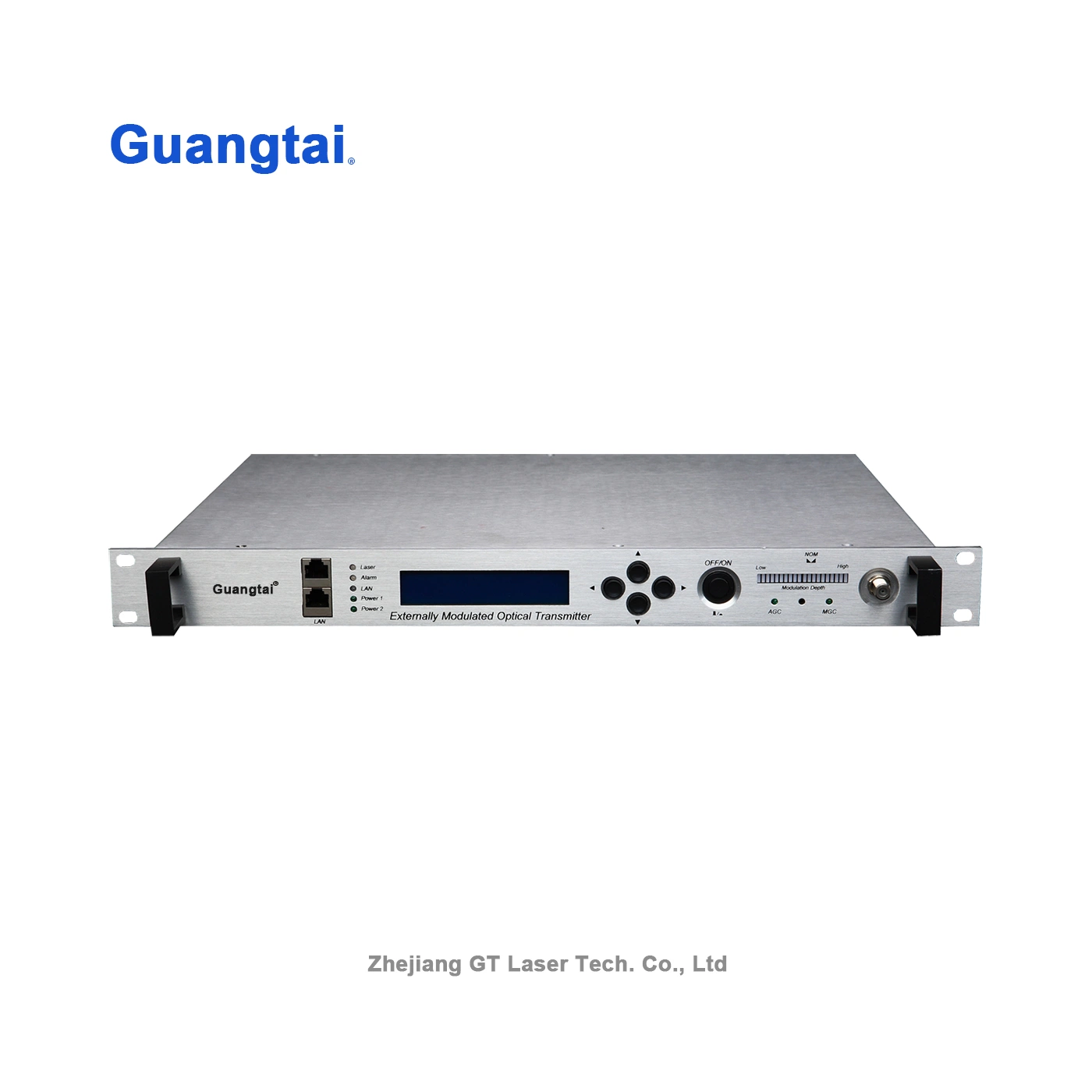 Guangtai CATV Telecommunication 47-862MHz Externally Modulated Optical Transmitter 1550nm Ht8500hu