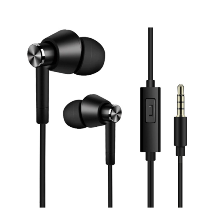 Mobile Phone Wire-Controlled Headset Metal Subwoofer Computer PC Headset in-Ear Sports Headphones Earphone for Android