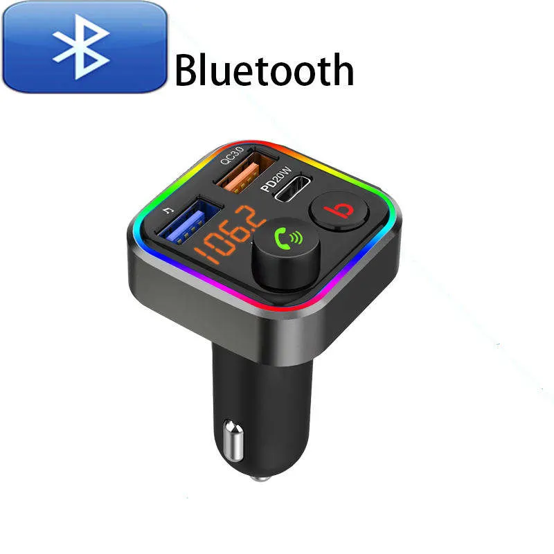 2022 شاحن هاتف محمول جديد للسيارة QC3.0 طراز C-Pd20W جهاز استقبال Bluetooth ومشغل Bluetooth-MP3 مشغل جهاز إرسال FM جهاز إرسال USB محمول MP3 Abarth