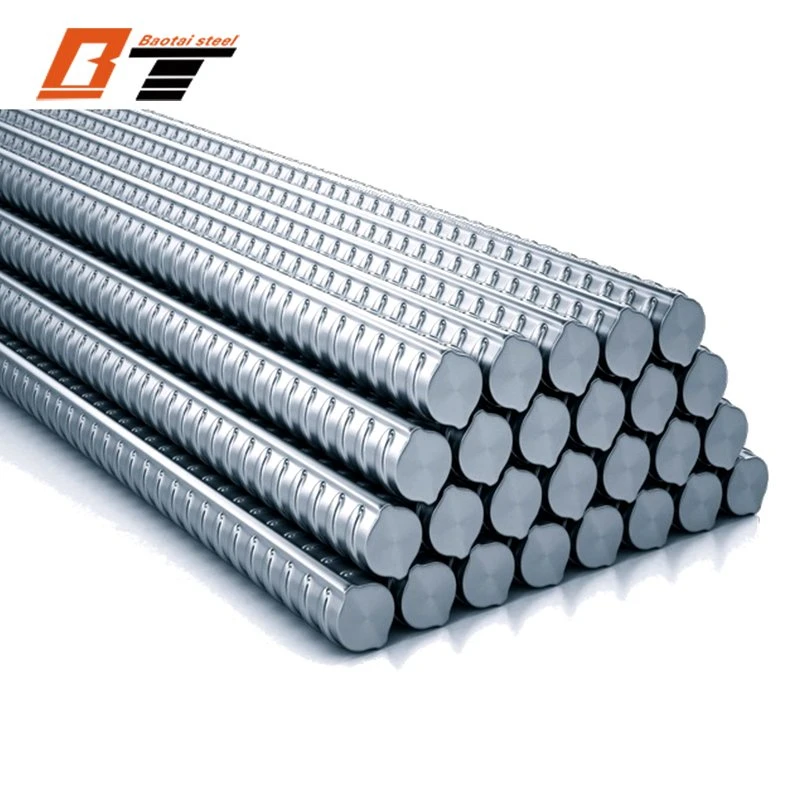 Hot Rolled Gr60 HRB400 HRB500 12mm 14mm 16mm Tmt Steel Bar Low Carbon BS449 B500b DIN488 6m 9m 12m Steel Rod Building Material Steel Rebar for Construction