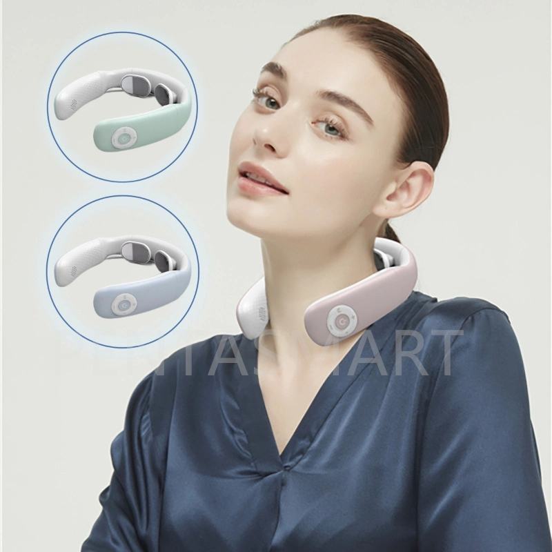 EMS Neck Massager for Blood Circulation U-Shaped Design Wireless Electronic Neck Massager