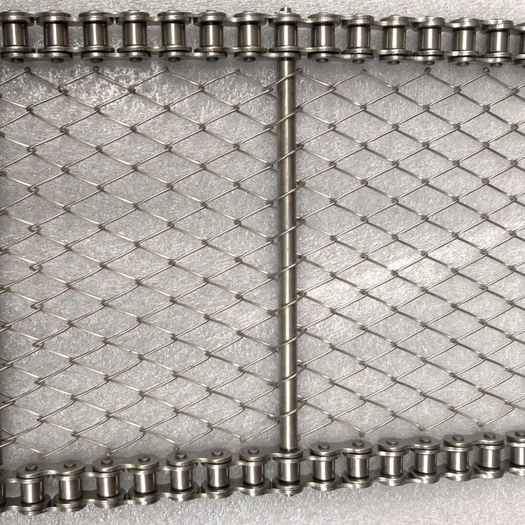 Invertir Dutch Weave Filter Screen Acero inoxidable cable Mesh transportador Correa