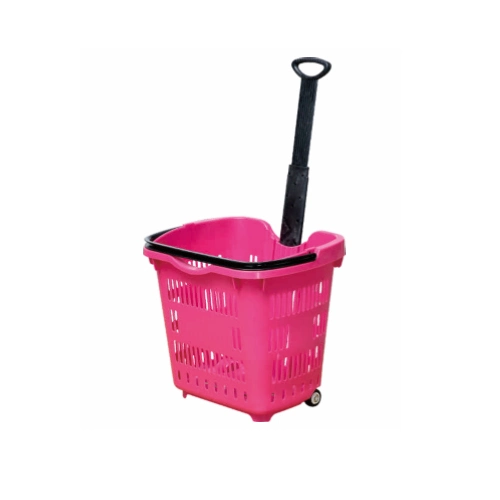 Solid Large Rod Drag Basket with Two Wheels and Huge Capacity