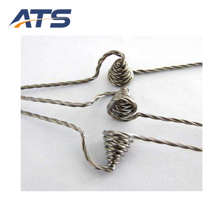 Composants de chauffage filament de tungstène fil torsadé pour revêtement sous vide