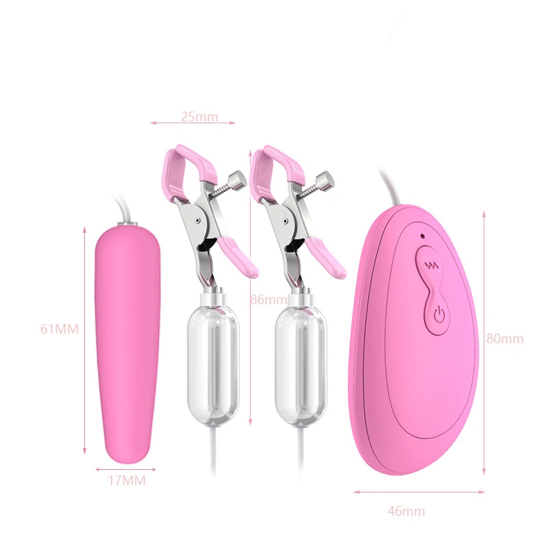 New 4 Style Remote Control Vibrating Nipple Clips with Jump Egg Breast Massage Nipple Clamps for Couple Sex Toys