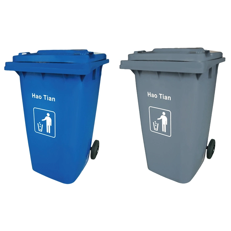 240L Eco-Friendly Feature Outdoor Plastic Rubbish Trash Waste Bin