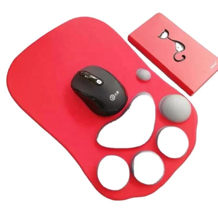 OEM Color Cat Paw Soft Silicone Wrist Rests Cute Wrist Cushion Mouse Pad