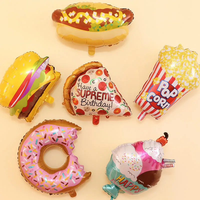 Candy Donuts Ice Cream Foil Balloons Globos Inflatable Birthday Party Balloons