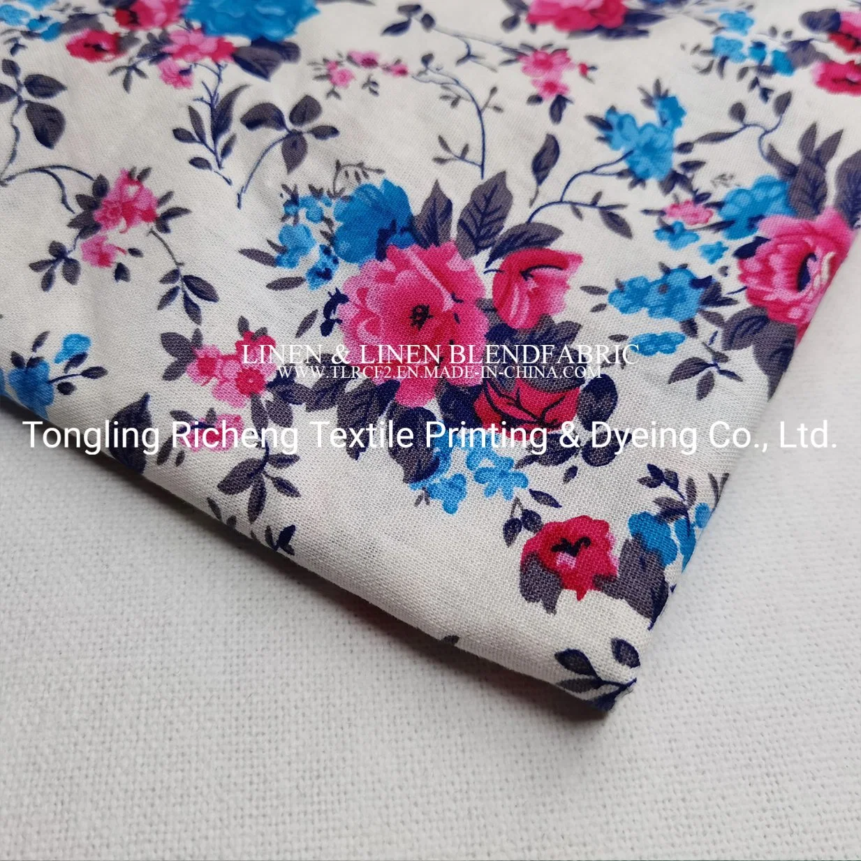 Digital Print Leinenstoff für Sofa Kissen Bezug Leinen Polyester Benutzerdefinierte Möbel Stoff