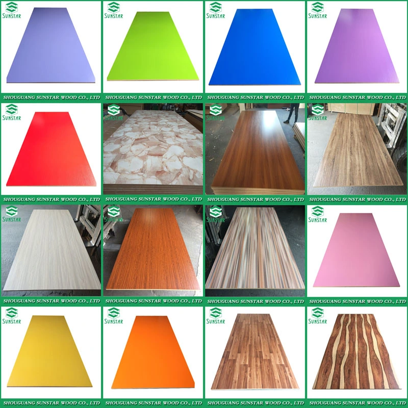 Personalizar tablón de madera de construcción material de construcción de la Junta de madera muebles de madera contrachapada de Linyi finger joint Junta Bloque de la melamina, madera contrachapada frente