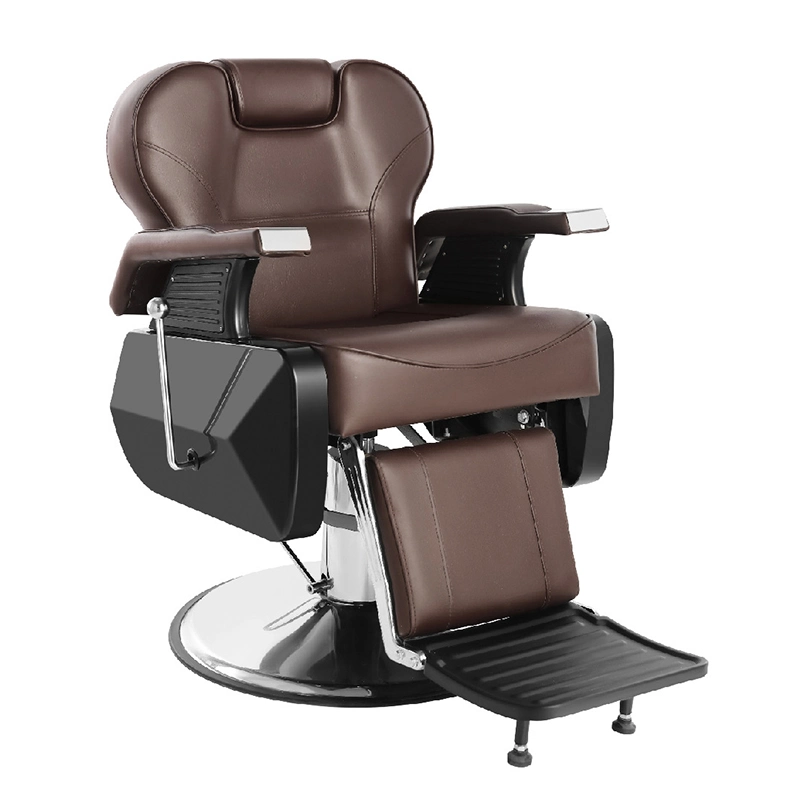 High quality/High cost performance Hair Salon Vintage Black PU Leather Relining Barber Chair